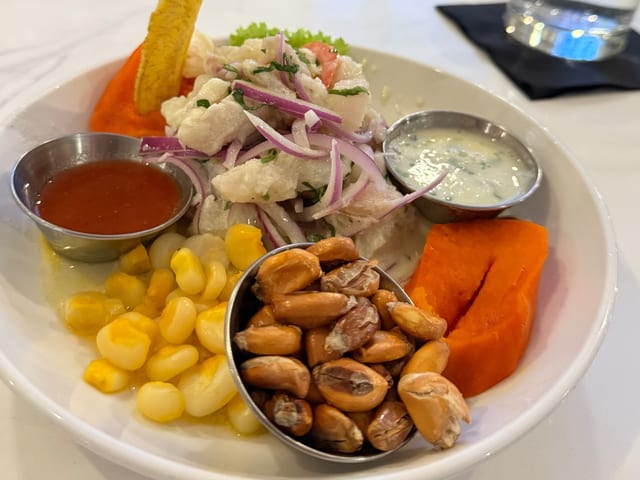 Ceviche de Corvina.